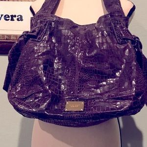Nine West plum suede bag